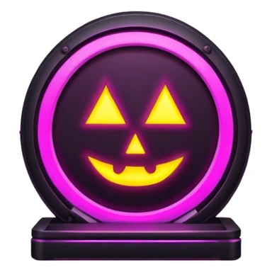 Nether portal neon sticker
