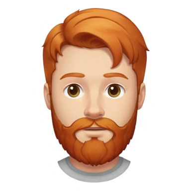 ginger hair man with beard sticker