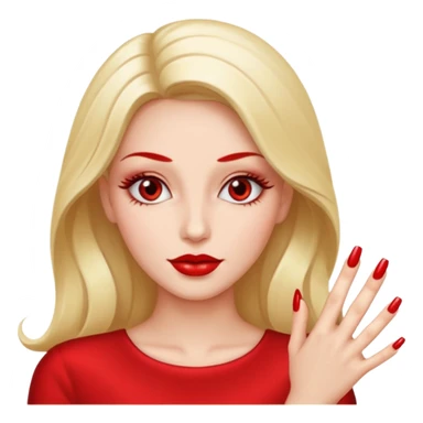 Diva with nails sticker