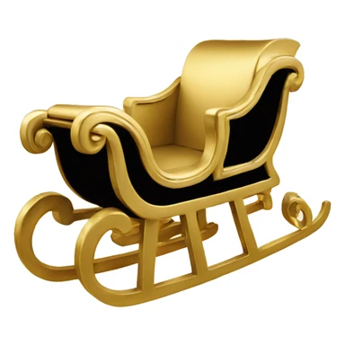 Chanel logo Sleigh gold sticker