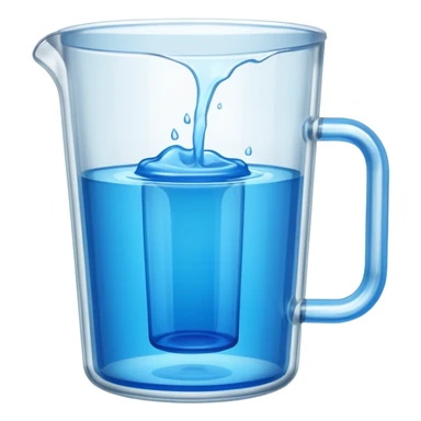 A large clear glass mug with a bright blue liquid inside. Mug had no curve to it, up and down with ridges. Similar to a beer mug. For a drink called a trashcan. Not a pitcher with a spout. Make the mug thicker and white/clear, not blue sticker