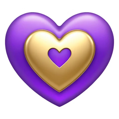 The golden Letter “t” inside a Purple Heart sticker