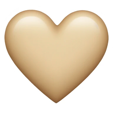 Beige Heart sticker