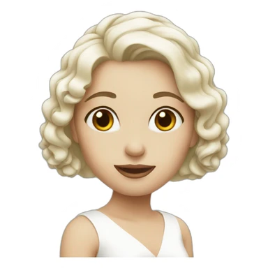 white wedding girl sticker