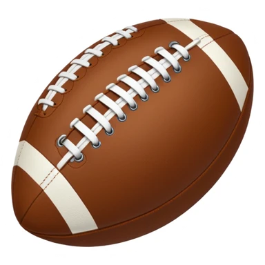 american football oval laces sticker