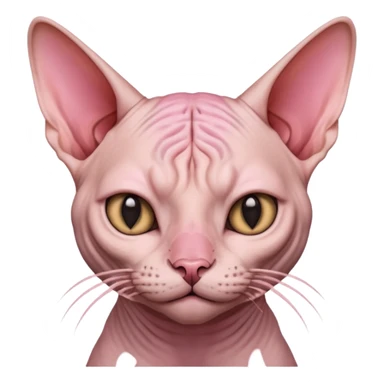 Sphynx cat nosepicking sticker