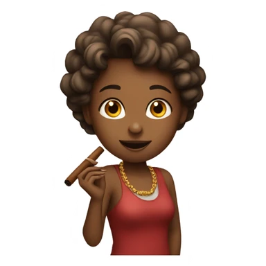 Girl with cigar  sticker