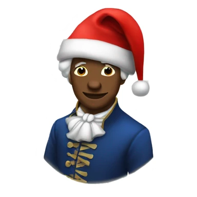 mozart with santa hat sticker