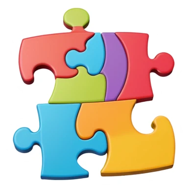 single jigsaw piece sticker