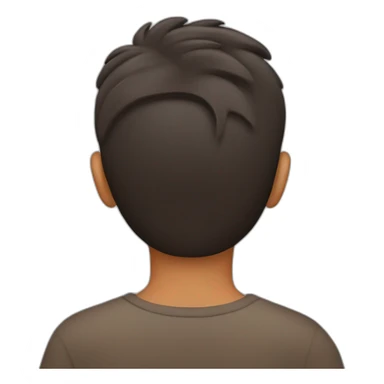 armenian-brownskin 14 y. o. boy, back view sticker