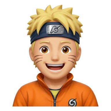Laughing naruto sticker