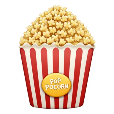 a single Popped Popcorn sticker