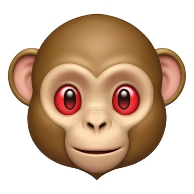 un mono con un corazon pero mas realista sticker