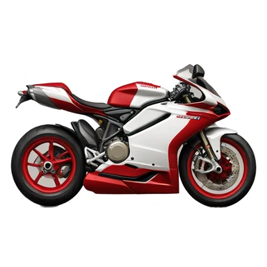 A red ducati 1098 sticker