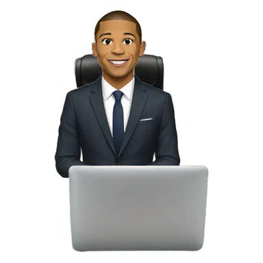 mbappe dans un bureau de vote sticker