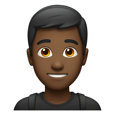 A boy wearing ear buds sticker