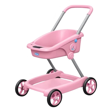 pink baby walker sticker