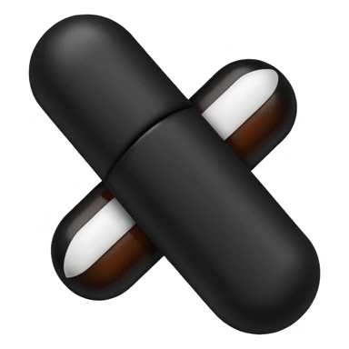 black pill emoji sticker