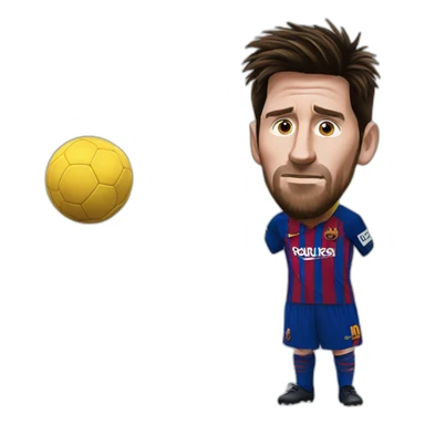 messi doubting sticker