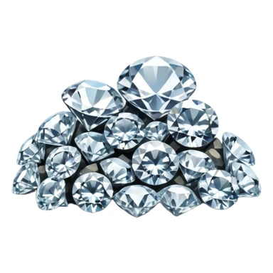 placer of mined diamonds sticker