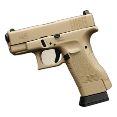 beige glock 17 sticker