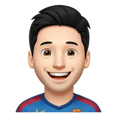 Messi qui rigole sticker