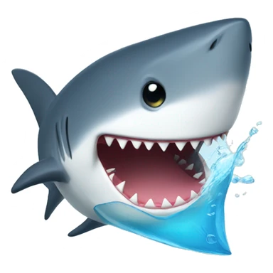 i love you shark sticker