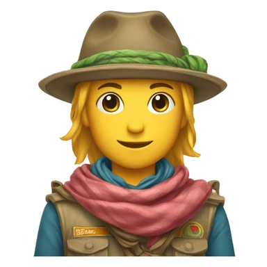 Foulard scout sticker