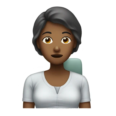 A woman's sick sticker