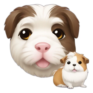 Guinea-pig and shih-tsu sticker