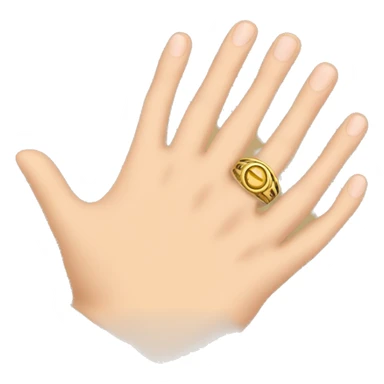 hand with ring sticker