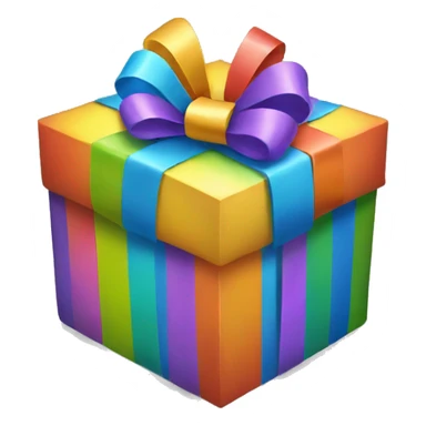 gift rainbow sticker