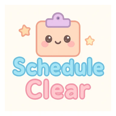 Schedule clear sticker