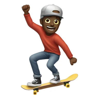 Guy skateboarding  sticker