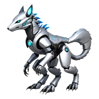 Modern Futuristic Cyborg-Vernid-Sergal-Trico-Protogen-Robot-species by LiLaiRa full body sticker