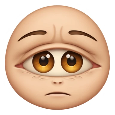 Squinted eye sticker