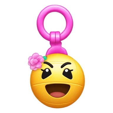 Bola disco con moño rosa sticker