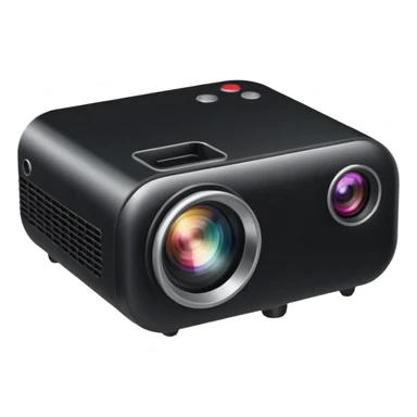 round small projector sticker