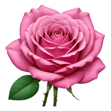 “A Polaroid-style photo of a pink rose  sticker