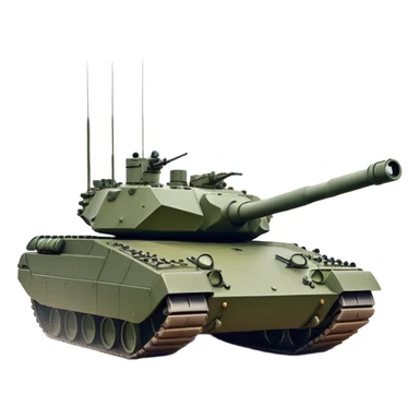 Challenger 2 (2018) – Cinematic-realistic Challenger 2 tank, its massive olive-drab frame pushing through a battlefield covered in thick fog. The powerful rifled gun steadies on a distant target, while its heavy Chobham armor deflects small arms fire, the battlefield illuminated by the glow of flares overhead. sticker