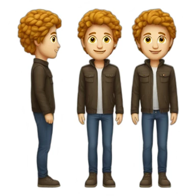 Mens met onderbroek op het hoofd sticker