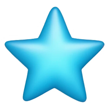 baby blue star sticker
