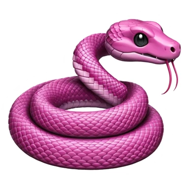 Pink snake  sticker