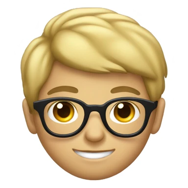 niño con lentes sticker