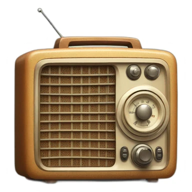 vintage radio sticker