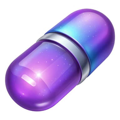 glitter purple medicine sticker