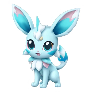 Kawaii Chibi Sylveon-Glaceon-Vaporeon-Pokémon full body sticker
