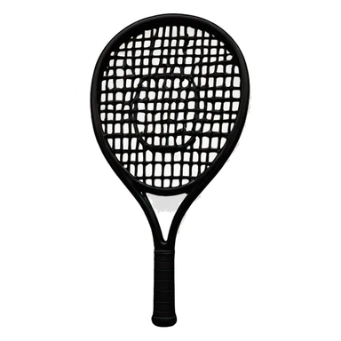 Luxury Chanel Tennis racket in black sticker