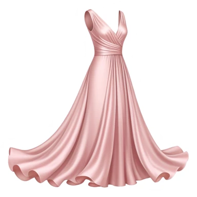 Silk pale pink dress sticker