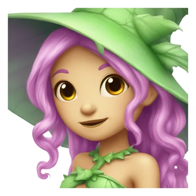 little kawaii cute fairy witch lizard sticker